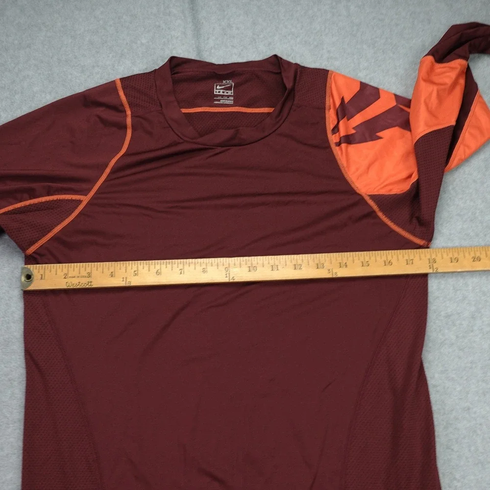 Nike Team Kobe Bryant Shirt Mens XXL Maroon Sheath Logo Training Compression LS‎